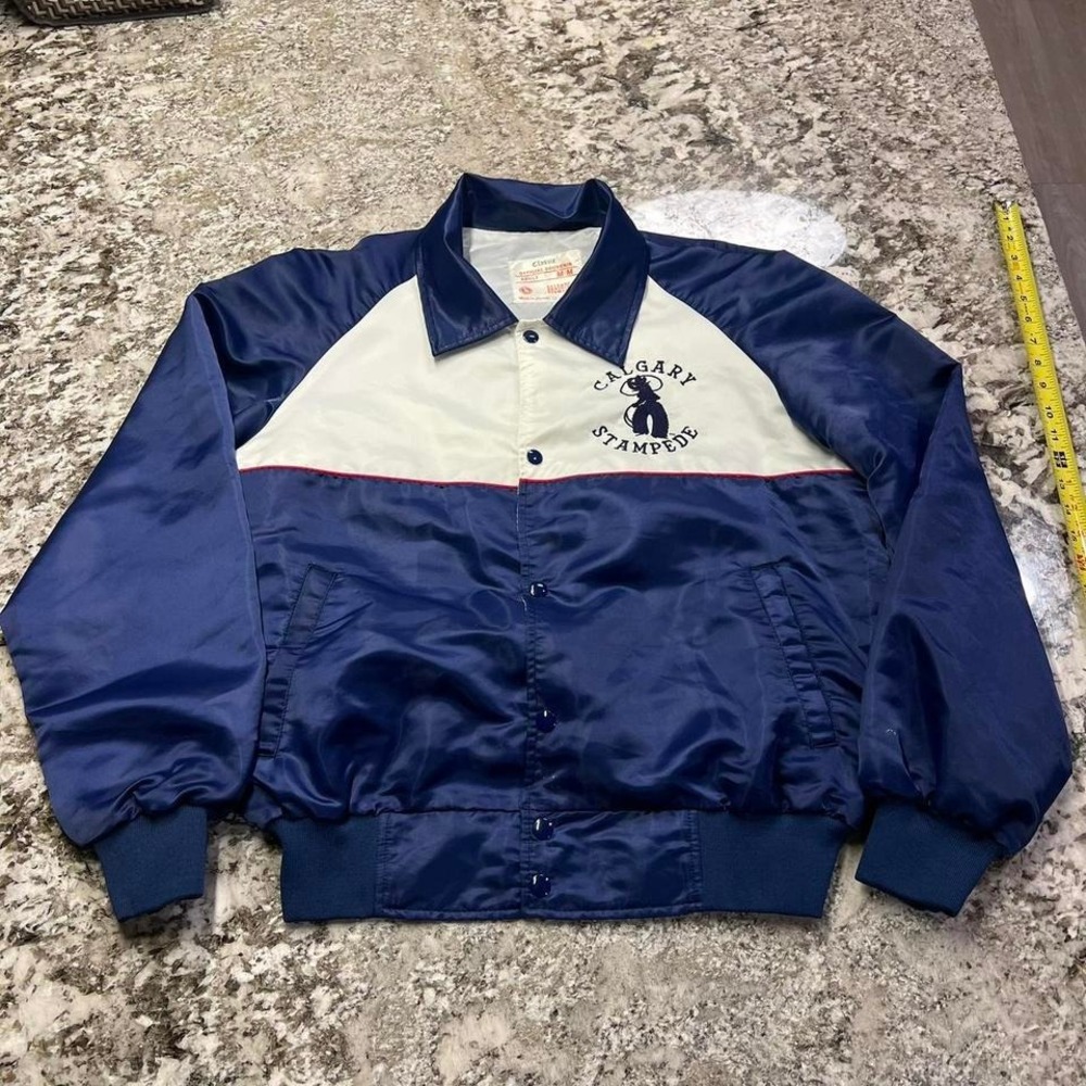 Vintage style Calgary stampede trucker /tourist jacket Size medium